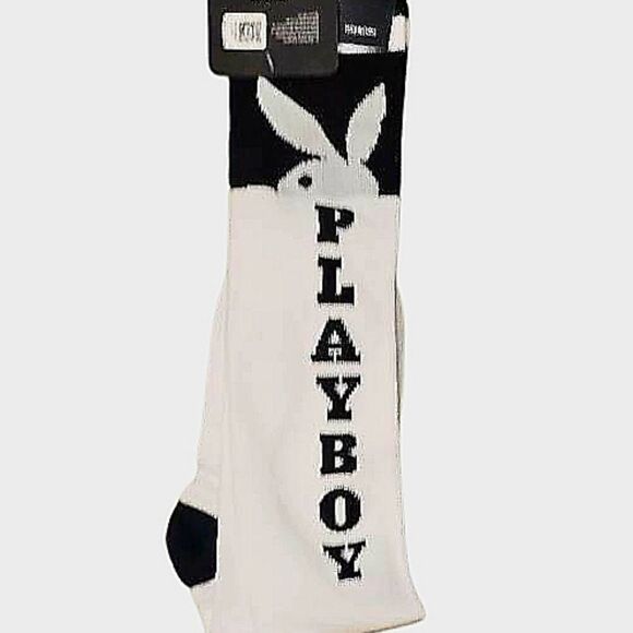 PLAYBOY Black and White Socks - Picture 1 of 5